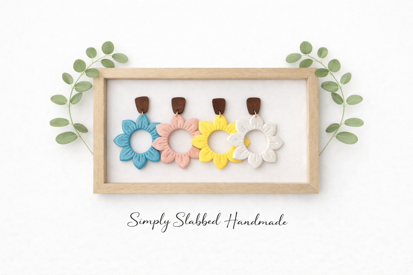 Sunflower Halo Dangles