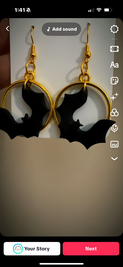Halloween Bat Dangles