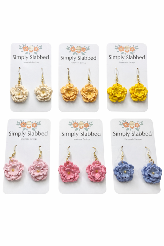 Luxe Bloom Rosette Dangles